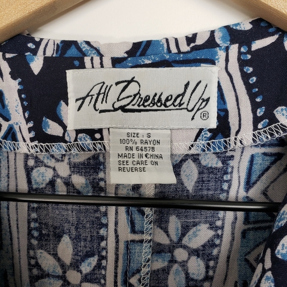 All Dressed Up Printed Button Up Romper - Picture 4 of 4